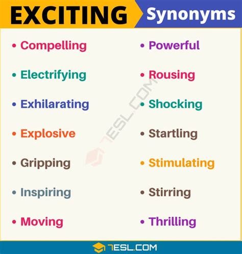 synonyms for exciting.
